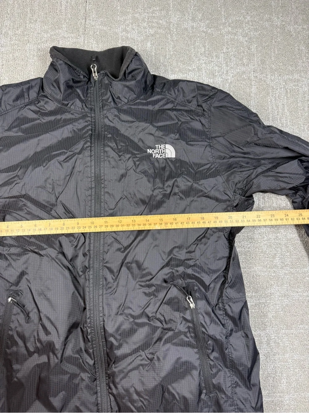 The North Face Black Full Zip Windbreaker Jacket Mens Large